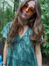 Load image into Gallery viewer, Dark Moss Velour Kaftan