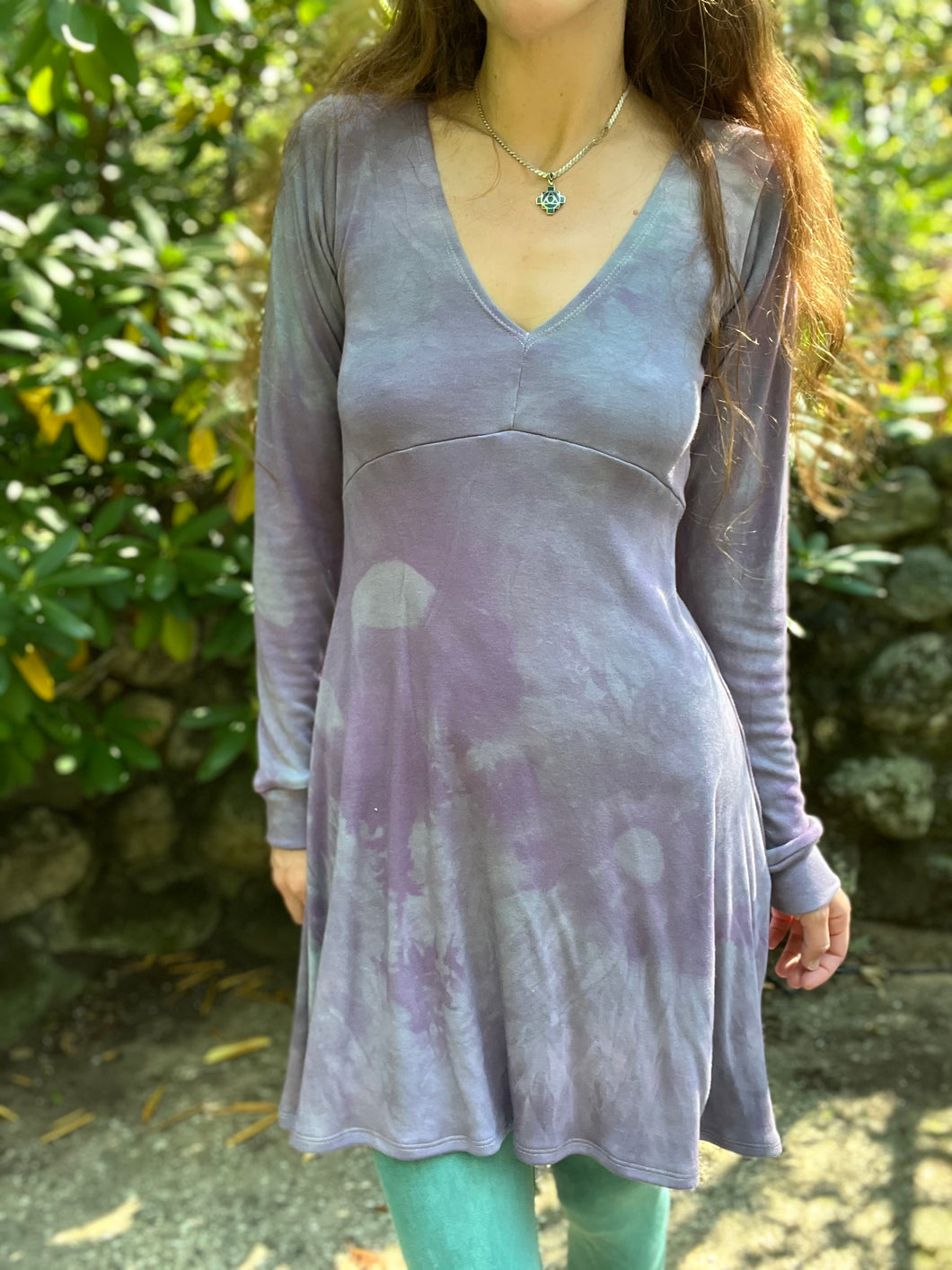 Eggplant V-Cut Dream Tunic