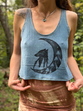 Load image into Gallery viewer, Hemp Wolf Moon Tank Top
