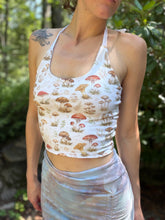 Load image into Gallery viewer, Mushroom Lace Up Top
